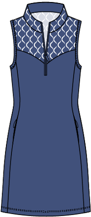 Clara #23808 -Robe de golf sans manches- Dexim Golfwear
