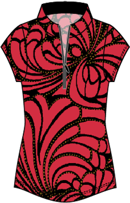 Isabel  #23101-Polo de golf pour femme-Collection #3- Dexim Golfwear