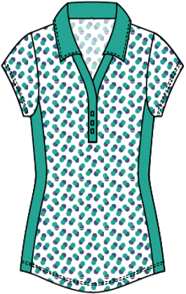 Sheryl #23102-Polo de golf pour femme- Dexim Golfwear