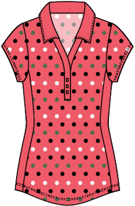 Sheryl #23102-Polo de golf pour femme- Dexim Golfwear
