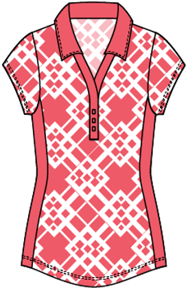 Sheryl #23102-Polo de golf pour femme- Dexim Golfwear