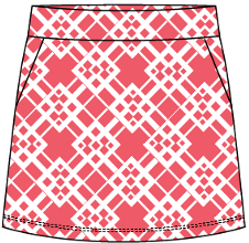 Emily #23331-Jupe-short de golf pour femme-Collection #3- Dexim Golfwear