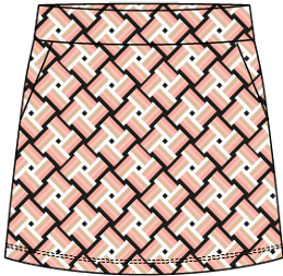Emily #23331-Jupe-short de golf pour femme-Collection #4- Dexim Golfwear
