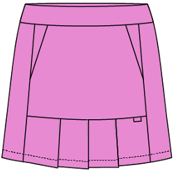 Nina #23332-Jupe-short unie de golf pour femme-Collection - Dexim Golfwear