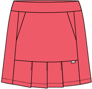 Nina #23332-Jupe-short unie de golf pour femme-Collection - Dexim Golfwear
