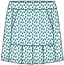 Nina #23332-Jupe-short imprimées de golf pour femme-Collection - Dexim Golfwear