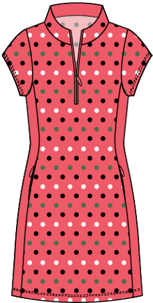 Nella #23801 - Printed Golf Dress -Dexim Golfwear