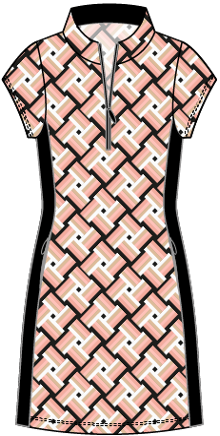 Nella #23801 - Printed Golf Dress -Dexim Golfwear
