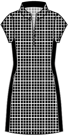 Nella #23801 - Printed Golf Dress -Dexim Golfwear