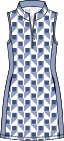Nora #23802 - Robe de Golf imprimée sans manches- Dexim Golfwear