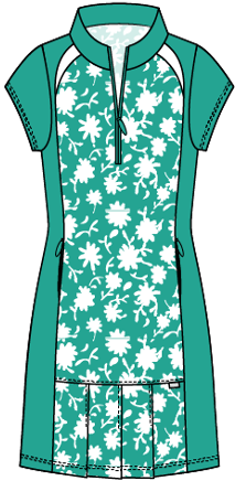 Sonia #23805- Robe de Golf imprimée -Dexim Golfwear