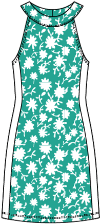 Nelly #23817 Robe loisirs -imprimée sans manches- Dexim Golfwear