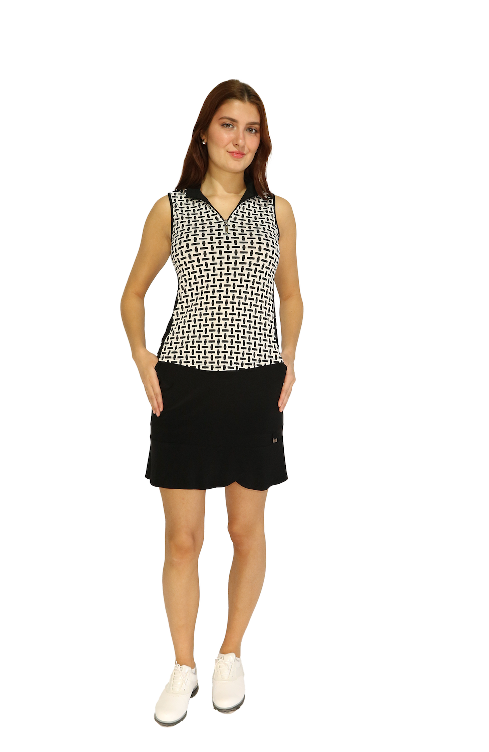 Lucy #24201-Polo de golf pour femme- sans manches- Dexim Golfwear