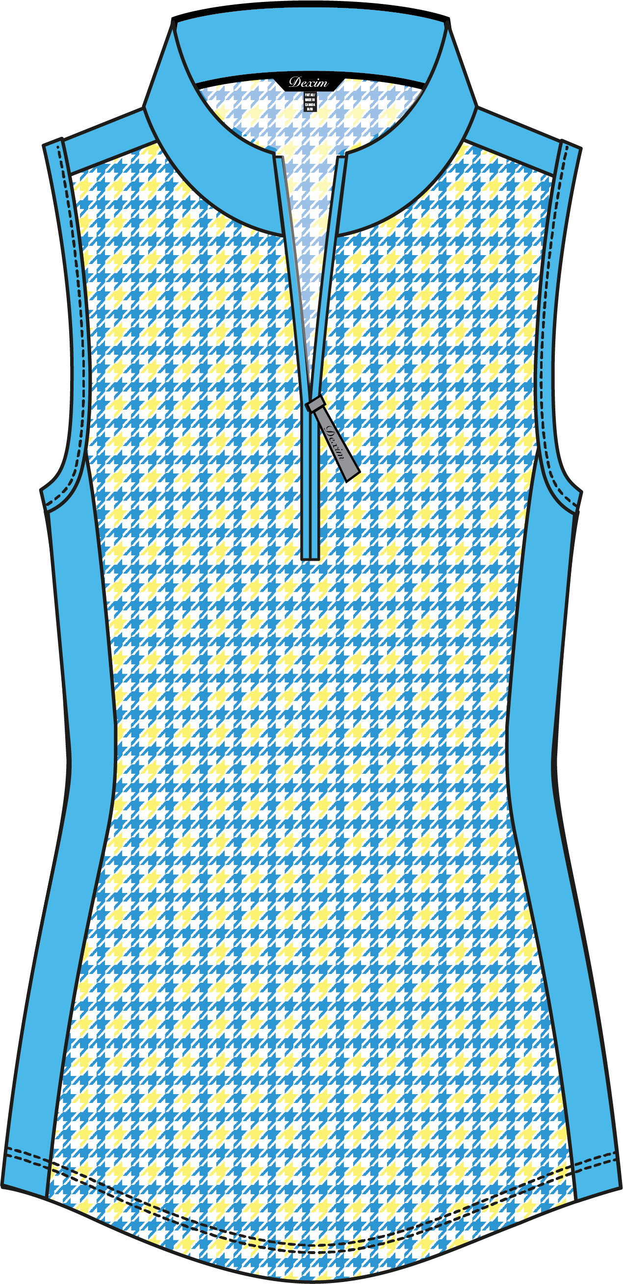 Lucy #24201-Polo de golf pour femme- sans manches- Dexim Golfwear