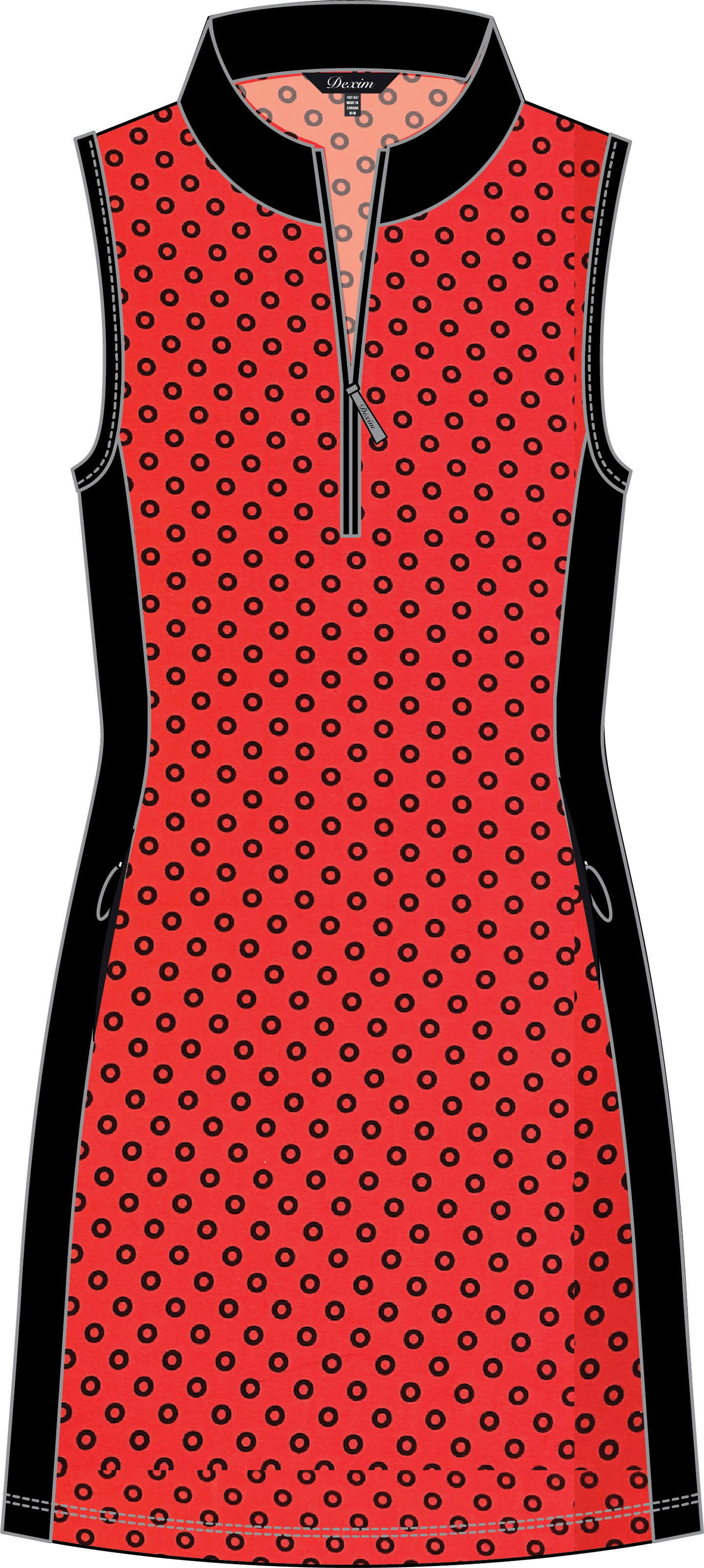 NORA #24809-Sleeveless Golf Dress- Dexim Golfwear