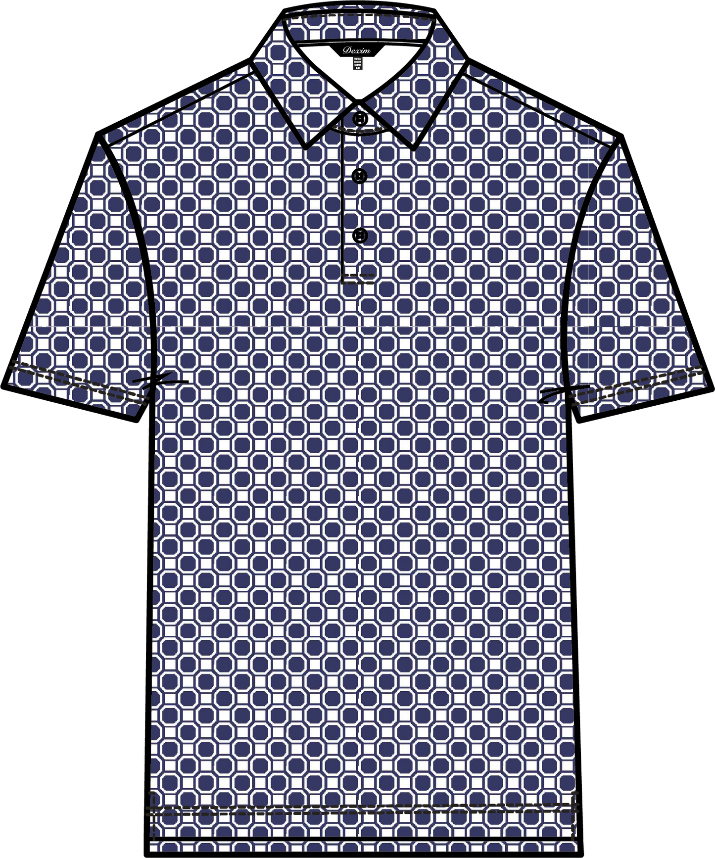 ERIC #25950 -Polos de golf pour HOMME- Dexim Golfwear