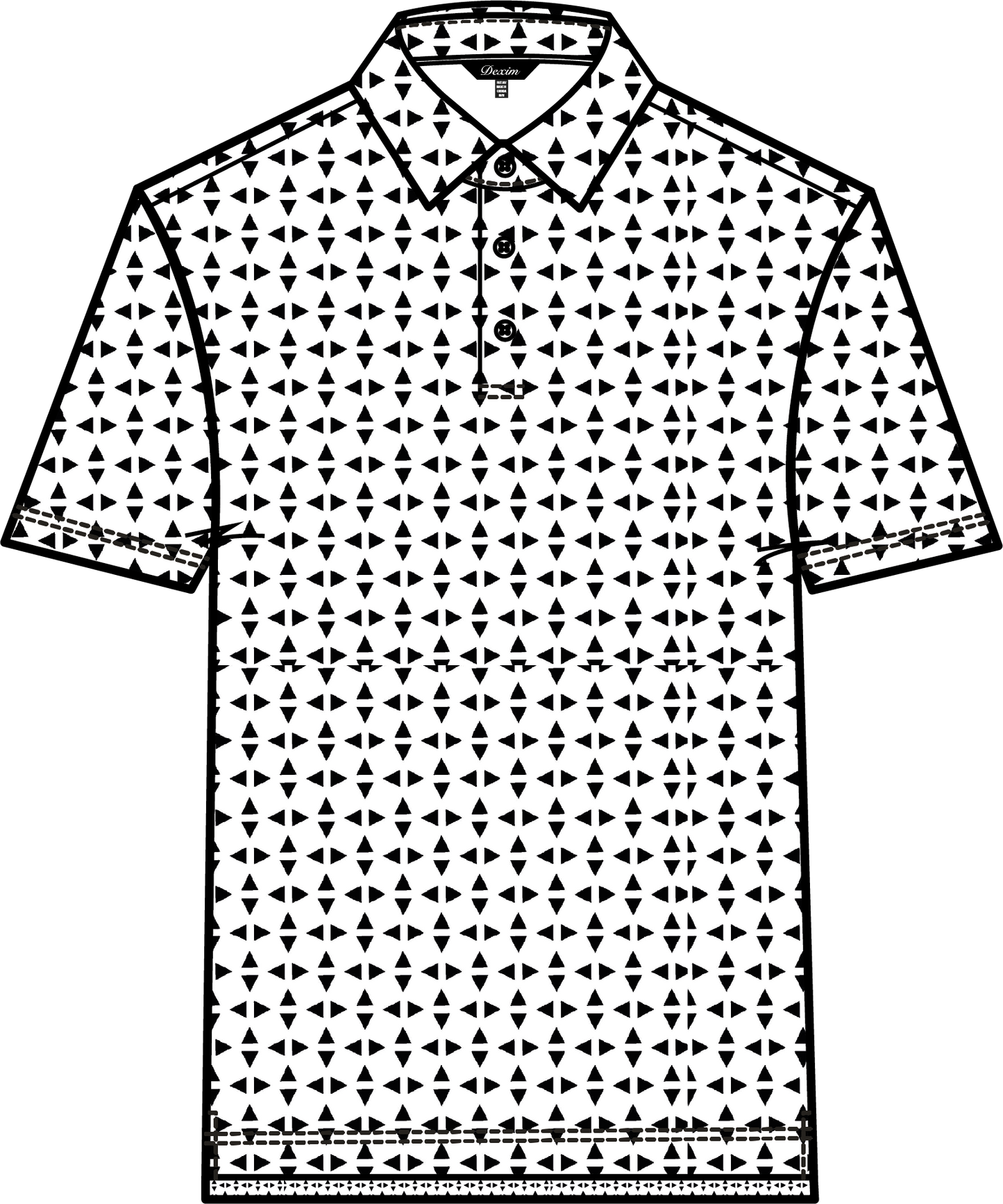 ERIC #25950 -Polos de golf pour HOMME- Dexim Golfwear