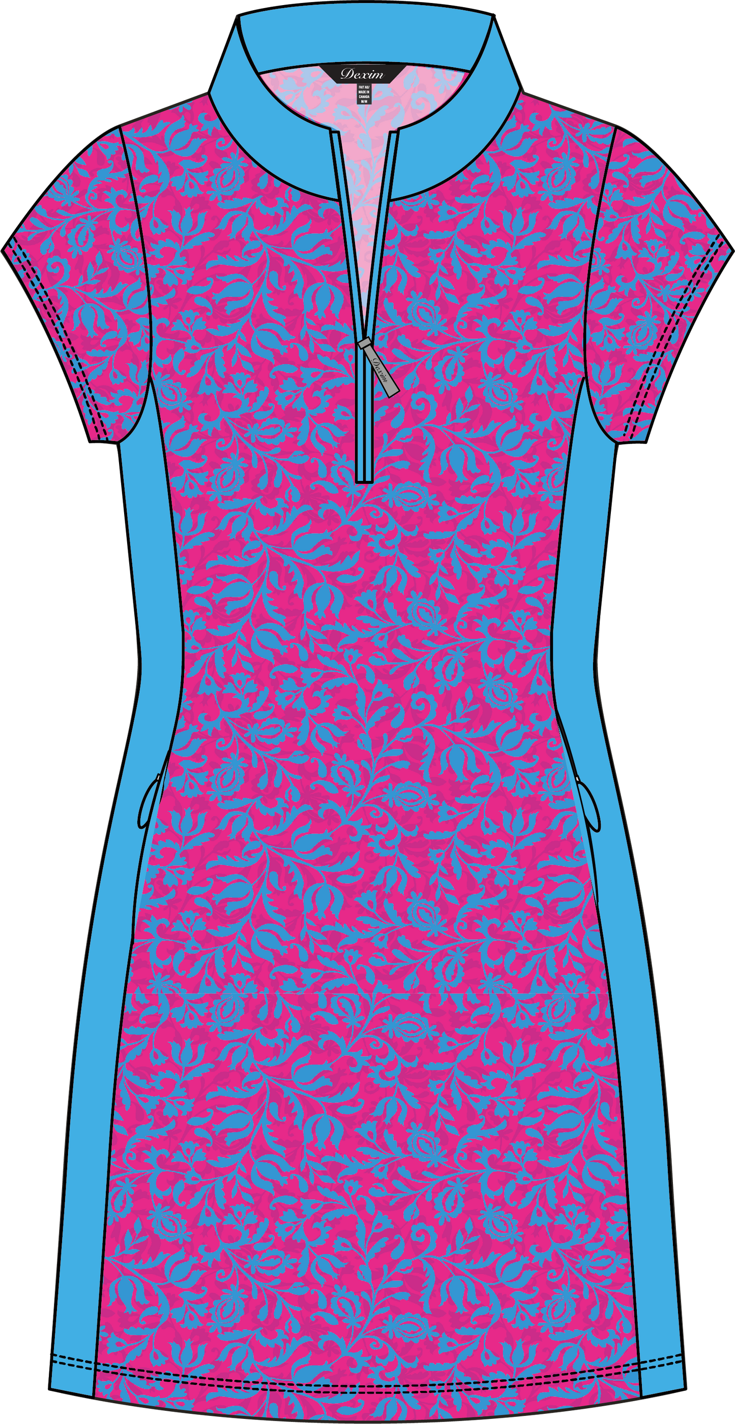 Nella #24807-Robe de Golf avec manches- Dexim Golfwear