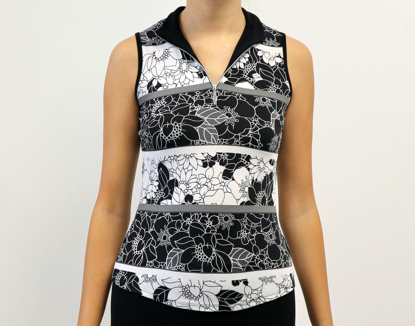 Rackel #23201-Polo de golf imprimé sans manches pour femme-Collection #3- Dexim Golfwear