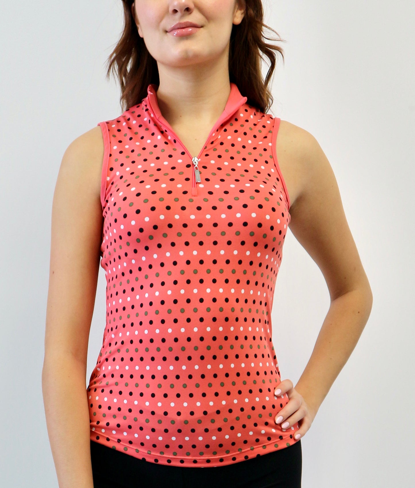 Rackel #23201-Polo de golf imprimé sans manches pour femme-Collection #3- Dexim Golfwear