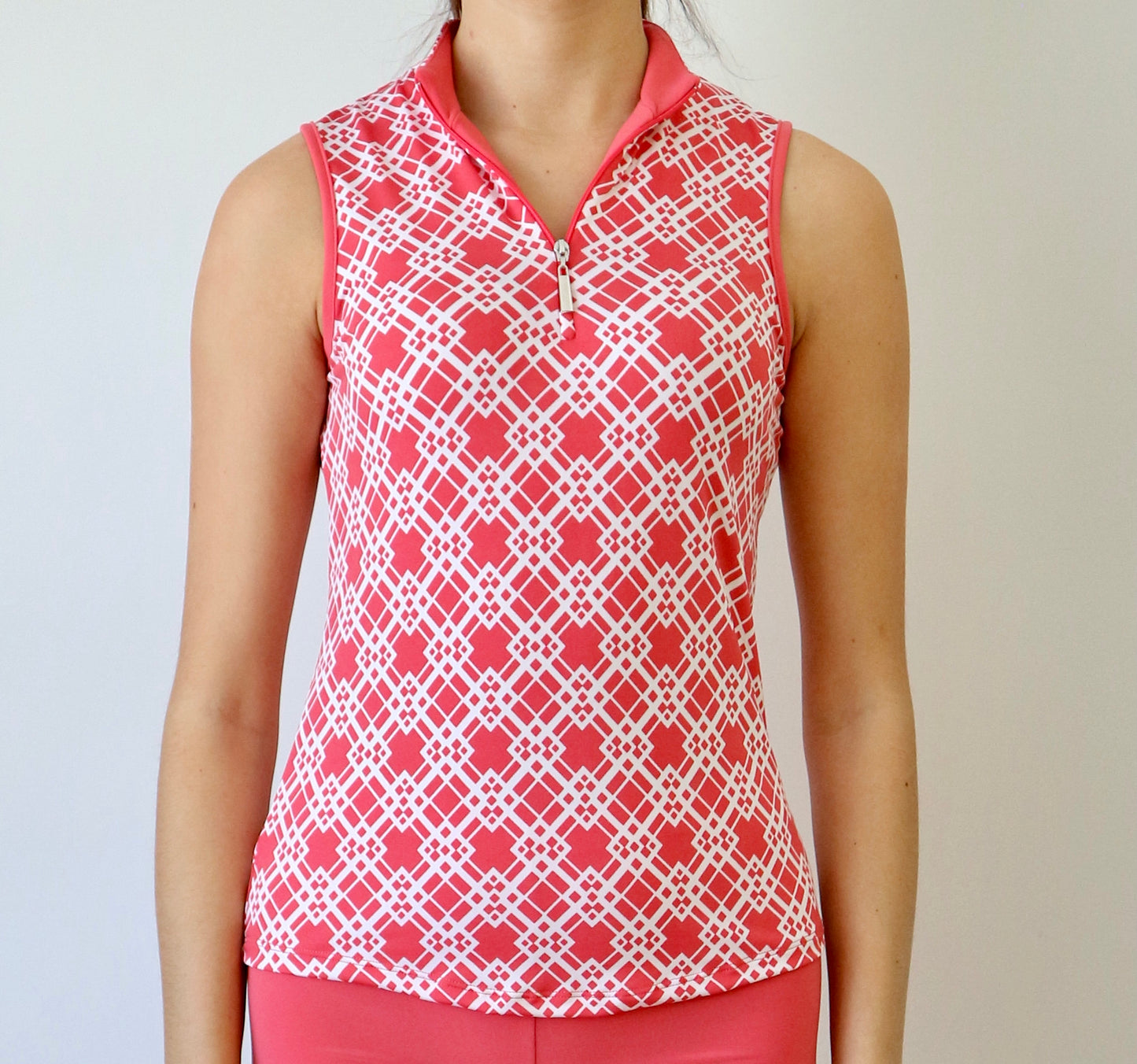 Rackel #23201-Polo de golf imprimé sans manches pour femme-Collection #3- Dexim Golfwear