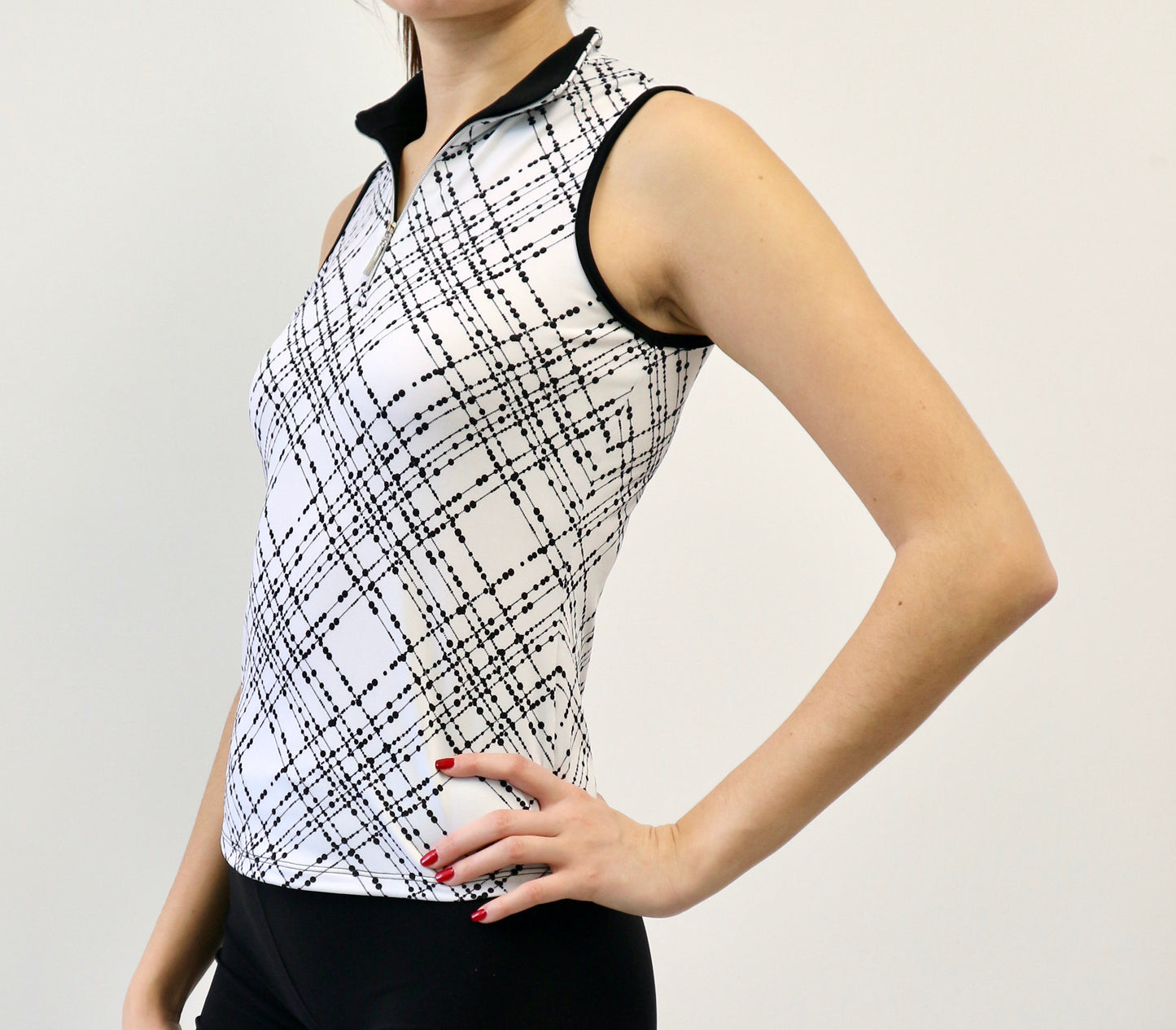 Rackel #23201-Polo de golf imprimé sans manches pour femme-Collection #4- Dexim Golfwear