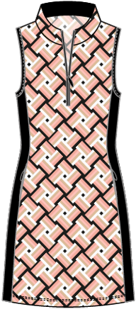 Nora #23802 - Robe de Golf imprimée sans manches- Dexim Golfwear