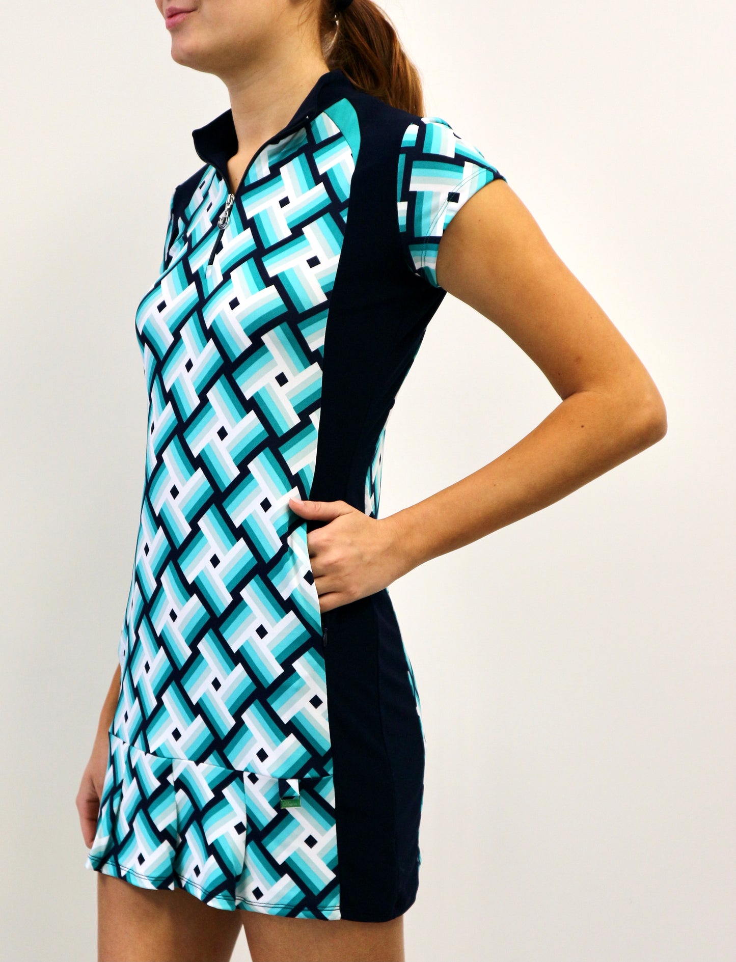 Sonia #23805- Printed Golf Dress -Dexim Golfwear