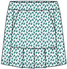 Nina #23332-Printed golf skorts for women-Collection - Dexim Golfwear
