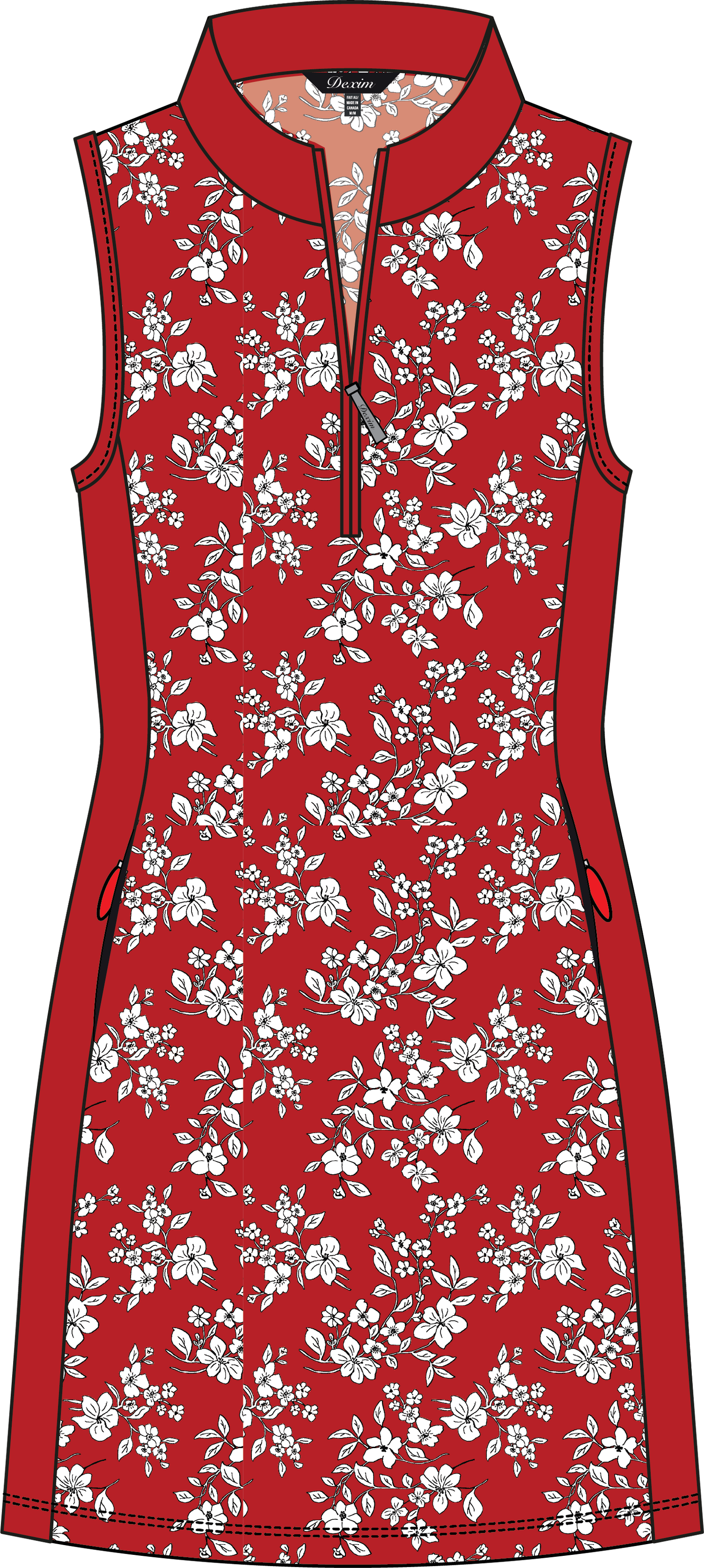 NORA #24809-Sleeveless Golf Dress- Dexim Golfwear