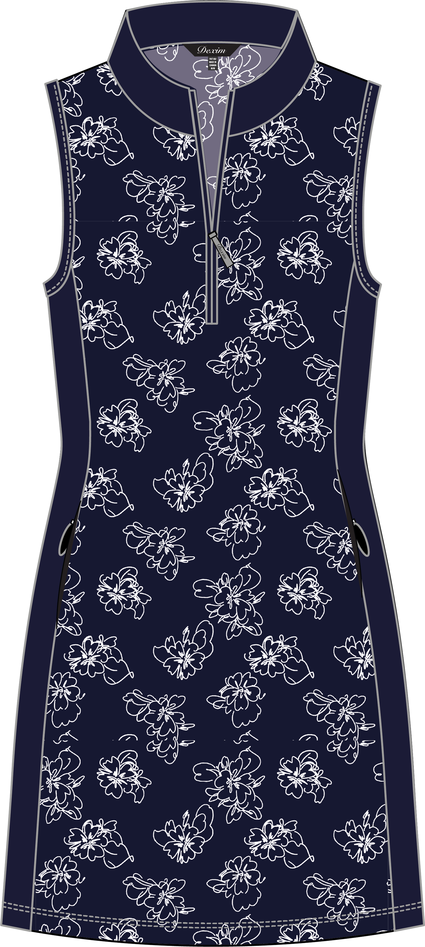 NORA #24809-Sleeveless Golf Dress- Dexim Golfwear