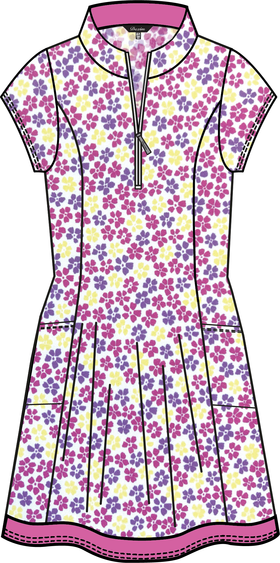 Robe de golf ESTHER modèle #25801