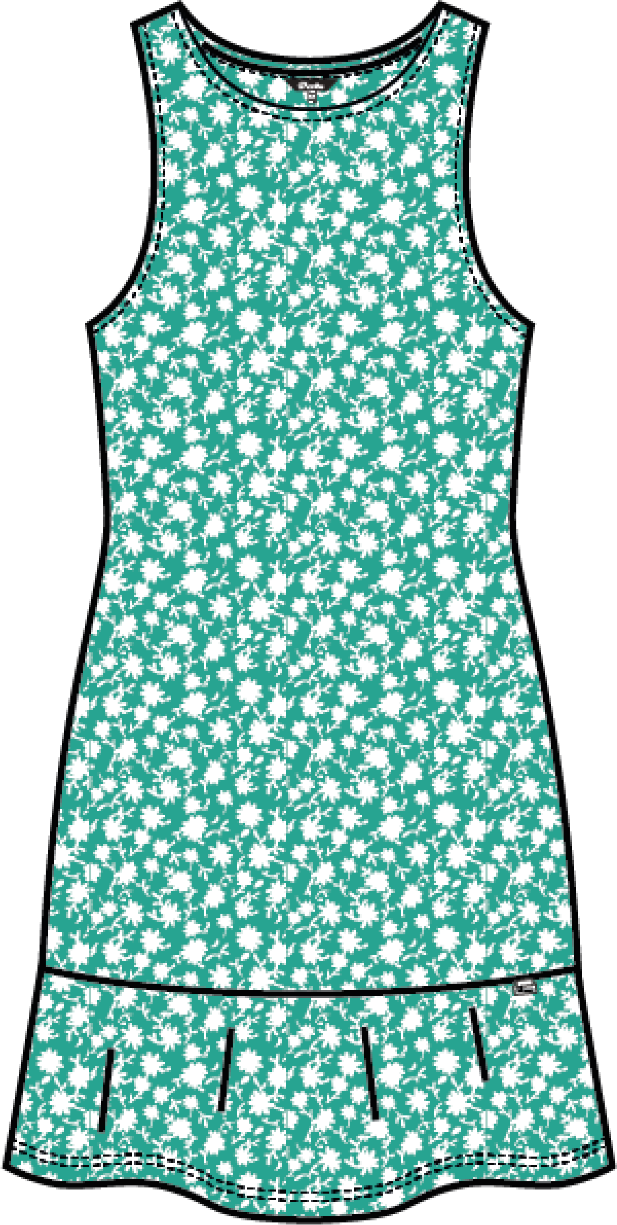 Nelly #23817 Leisure dress -printed sleeveless- Dexim Golfwear