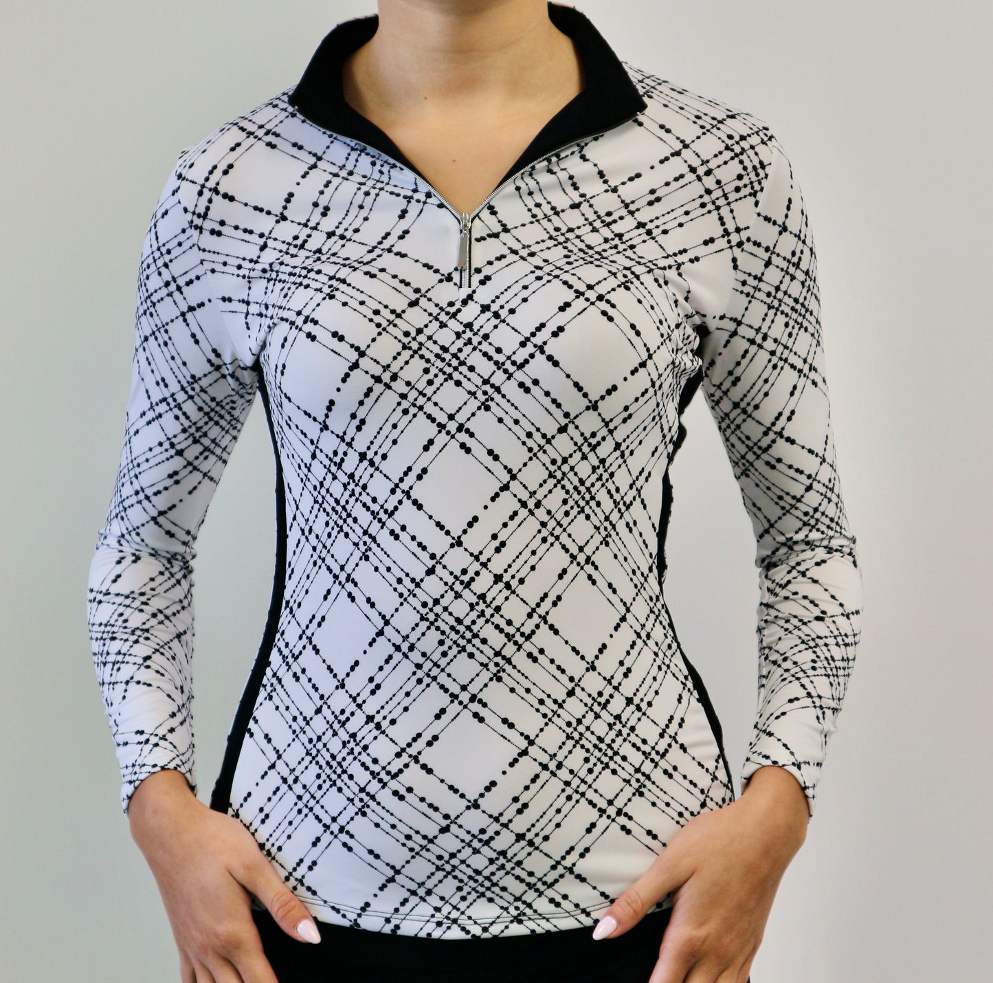 Nadia #23709 -Women's long sleeve golf polo shirts- Dexim Golfwear